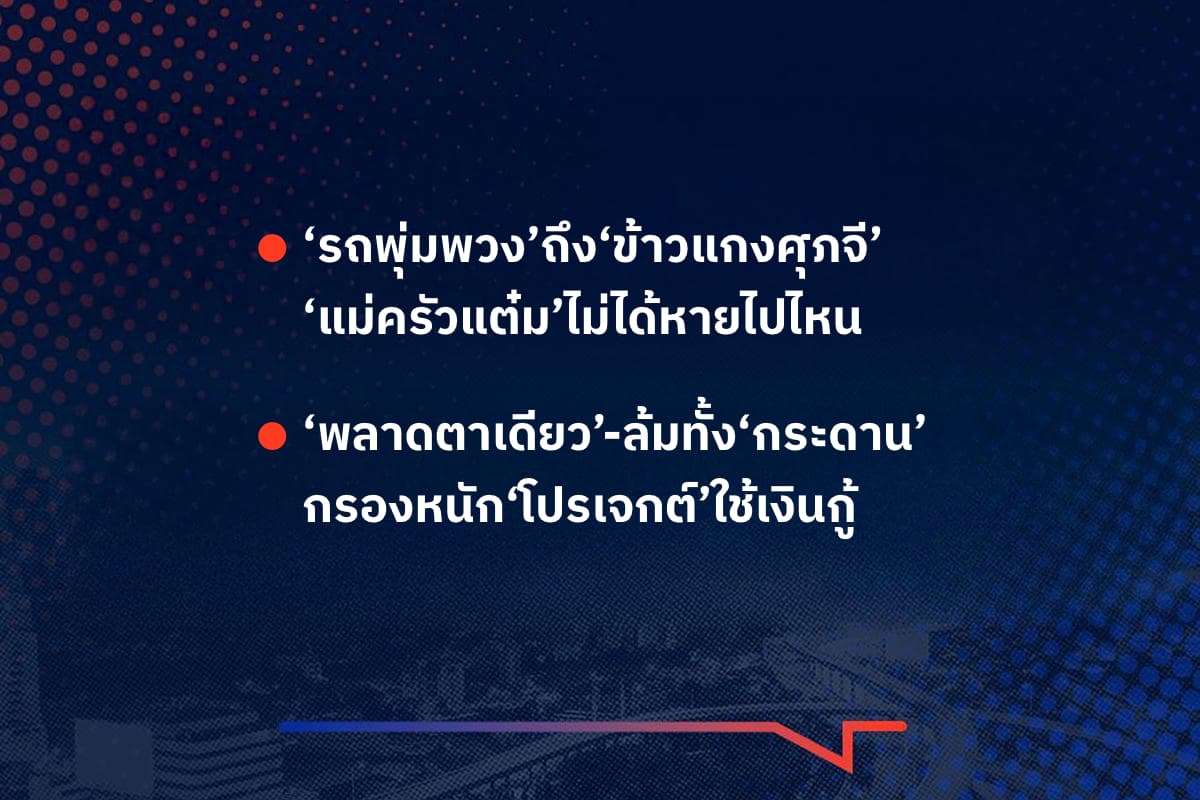 เรื่องมันมีอยู่ว่า ‘รถพุ่มพวง’ถึง‘ข้าวแกงศุภจี’ ‘แม่ครัวแต๋ม’ไม่ได้หายไปไหน , ‘พลาดตาเดียว’-ล้มทั้ง‘กระดาน’ กรองหนัก‘โปรเจกต์’ใช้เงินกู้