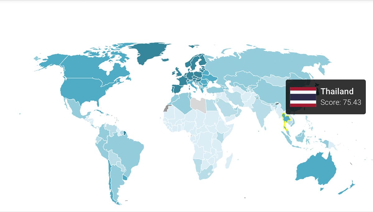 SDG Index & Dashboards 2026: คะแนนโดยรวมเป็นการวัดความก้าวหน้าทั้งหมดในการบรรลุเป้าหมายการพัฒนาที่ยั่งยืน (SDGs) ทั้ง 17 ข้อ