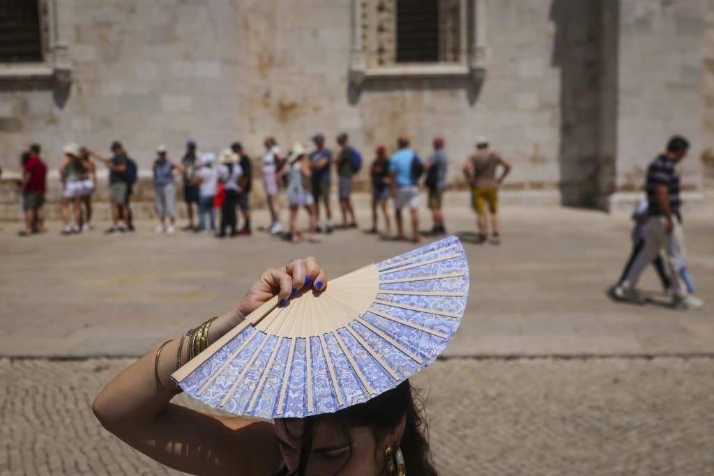 The Portuguese capital, Lisbon, was also hit by the heatwave