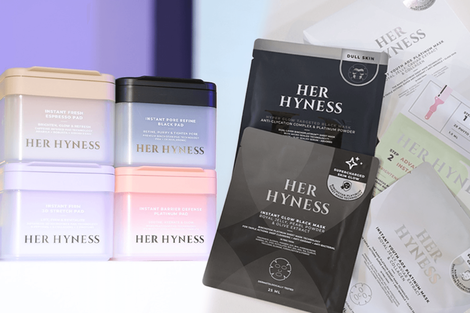 HER HYNESS ขยายจักรวาลมาส์กและโทนเนอร์แพด ดันสกินแคร์ Unisex ด้วย ปอนด์ ณราวิชญ์