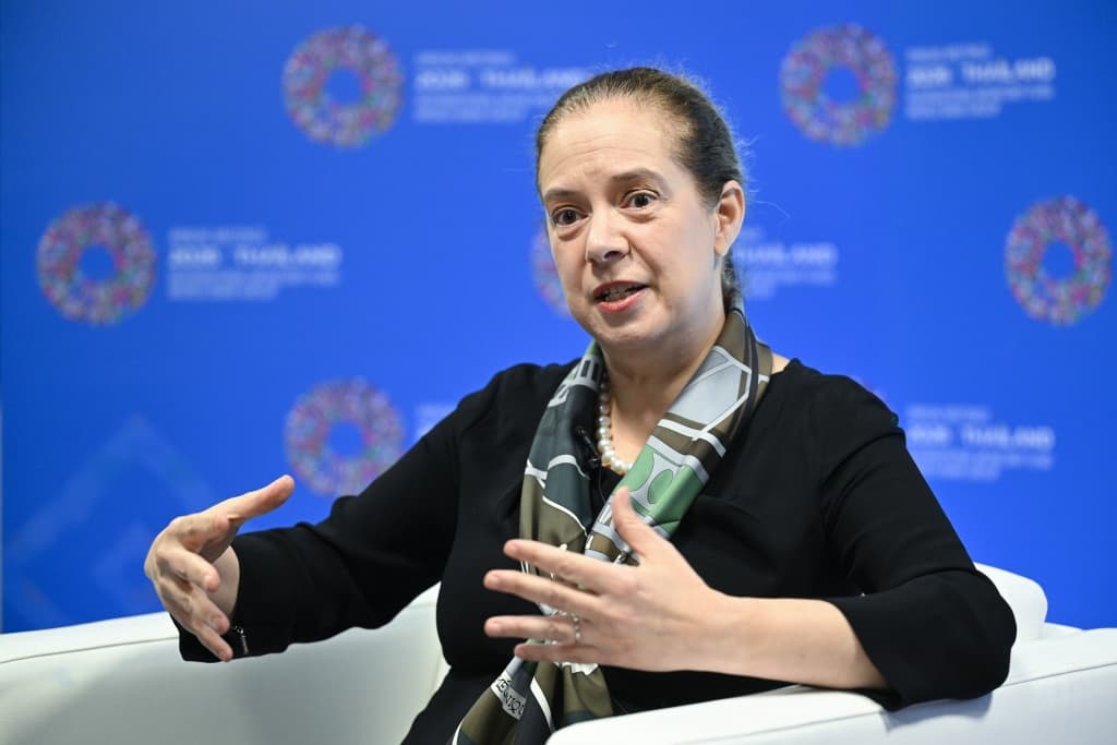 International Monetary Fund (IMF) deputy director of research Petya Koeva Brooks said low-income countries' situation was 'difficult' in the current crisis, but that they must cut costs or raise revenues