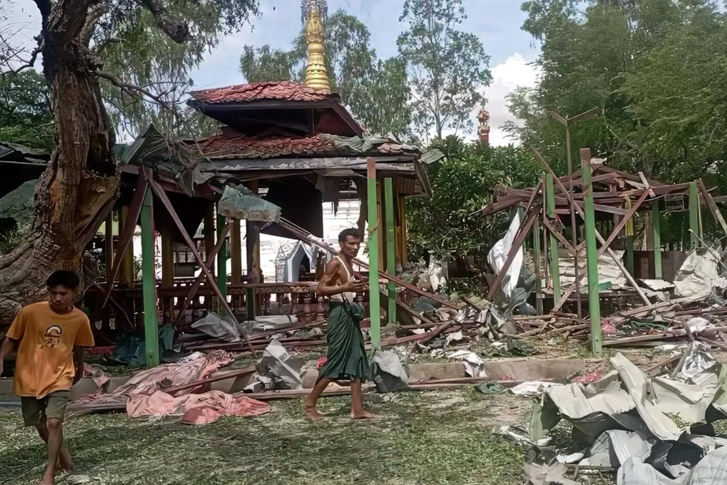 กองทัพเมียนมาโจมตีทางอากาศใส่สำนักสงฆ์ชาวบ้านเสียชีวิตอย่างน้อย 14 ราย