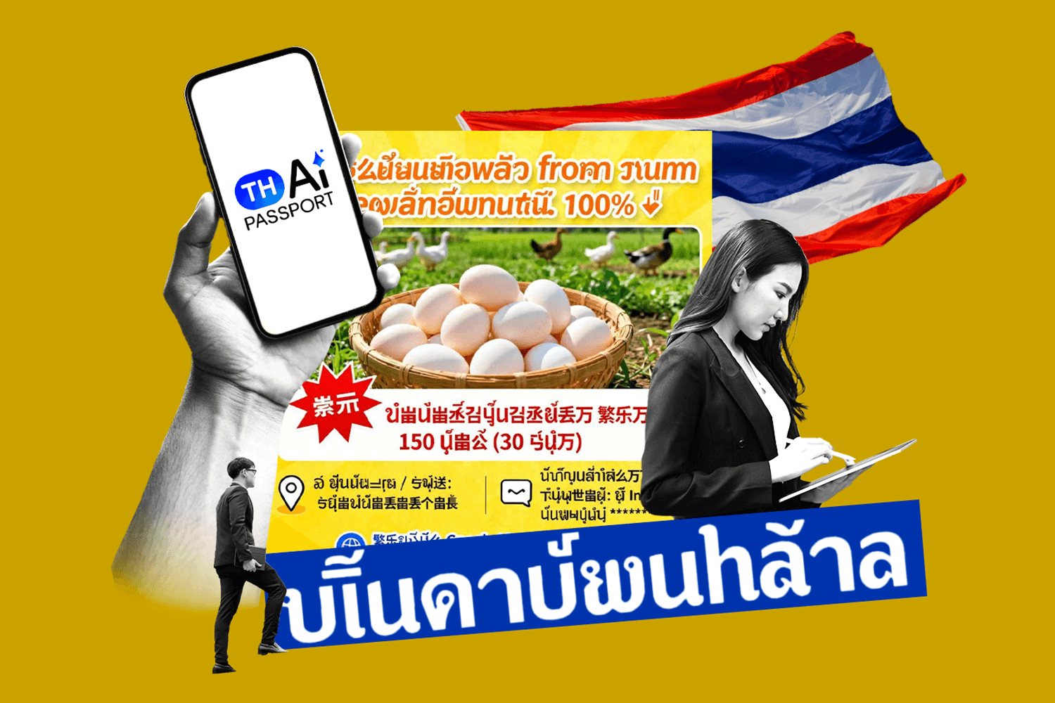 อยากให้คนไทยใช้ AI เป็นแต่ระบบพร้อมแค่ไหน? สั่งเจนภาพพร้อมข้อความไทยทำไมได้ ‘ภาษาต่างดาว’ กลับมา
